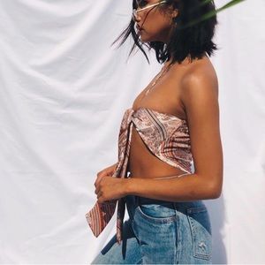 Cotton Candy LA Sacrf/Handkerchief Wrap Top
